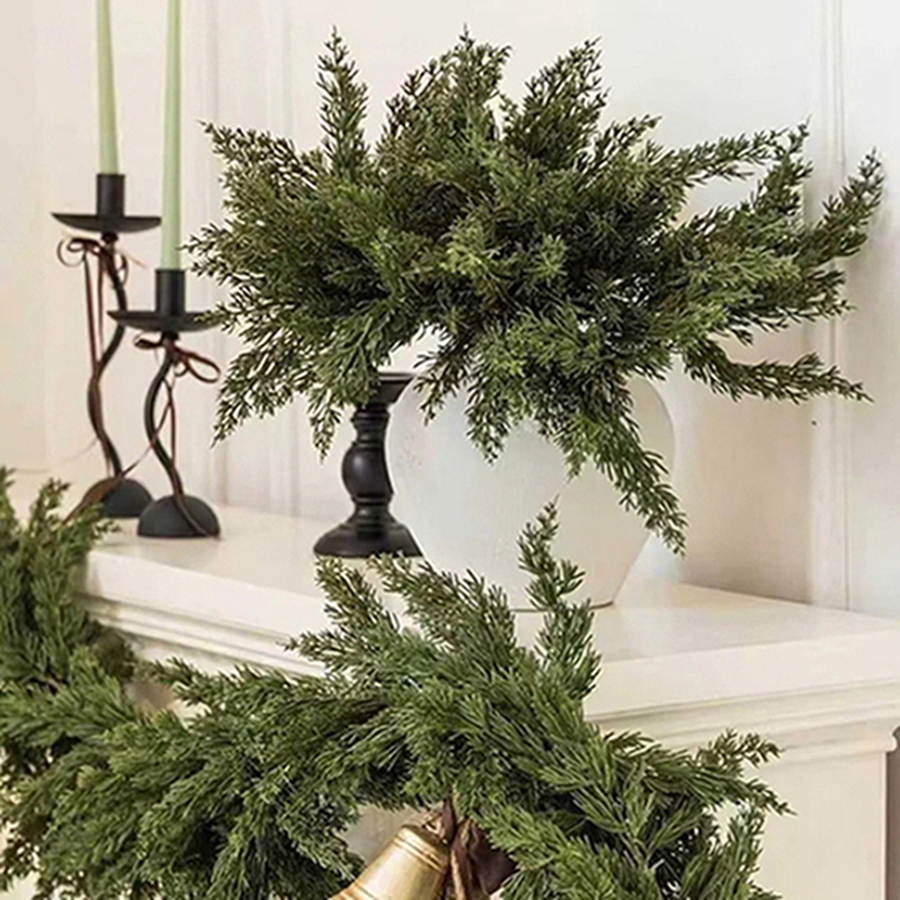 Christmas Tree Artificial - Artificial Plant Leaves Christmas Tree Party