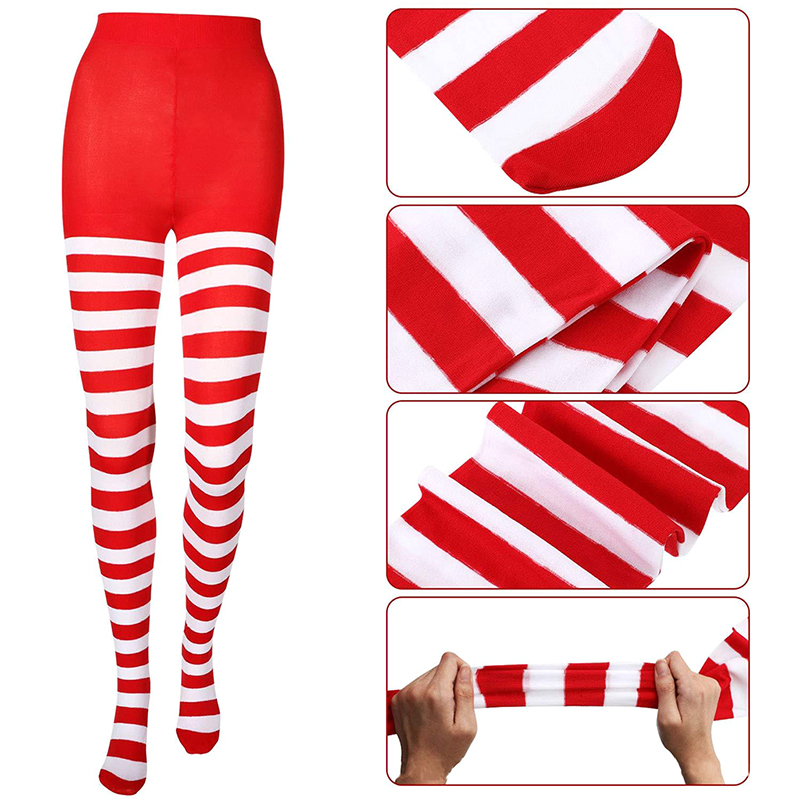 Women Christmas Striped Tights - Christmas Stocking Hanging recensie en prijs