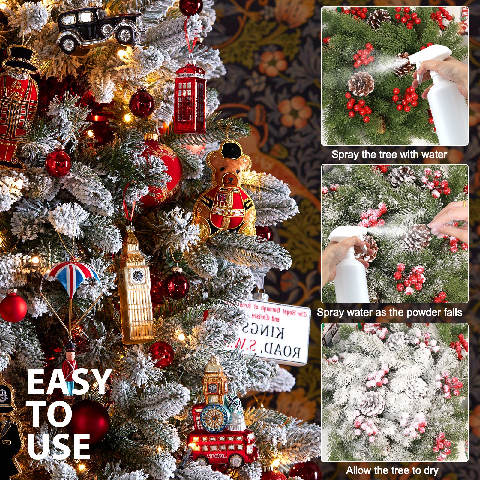 3.4 Lbs Artificial Snow Flocki - Christmas Wreath Fake recensie en prijs