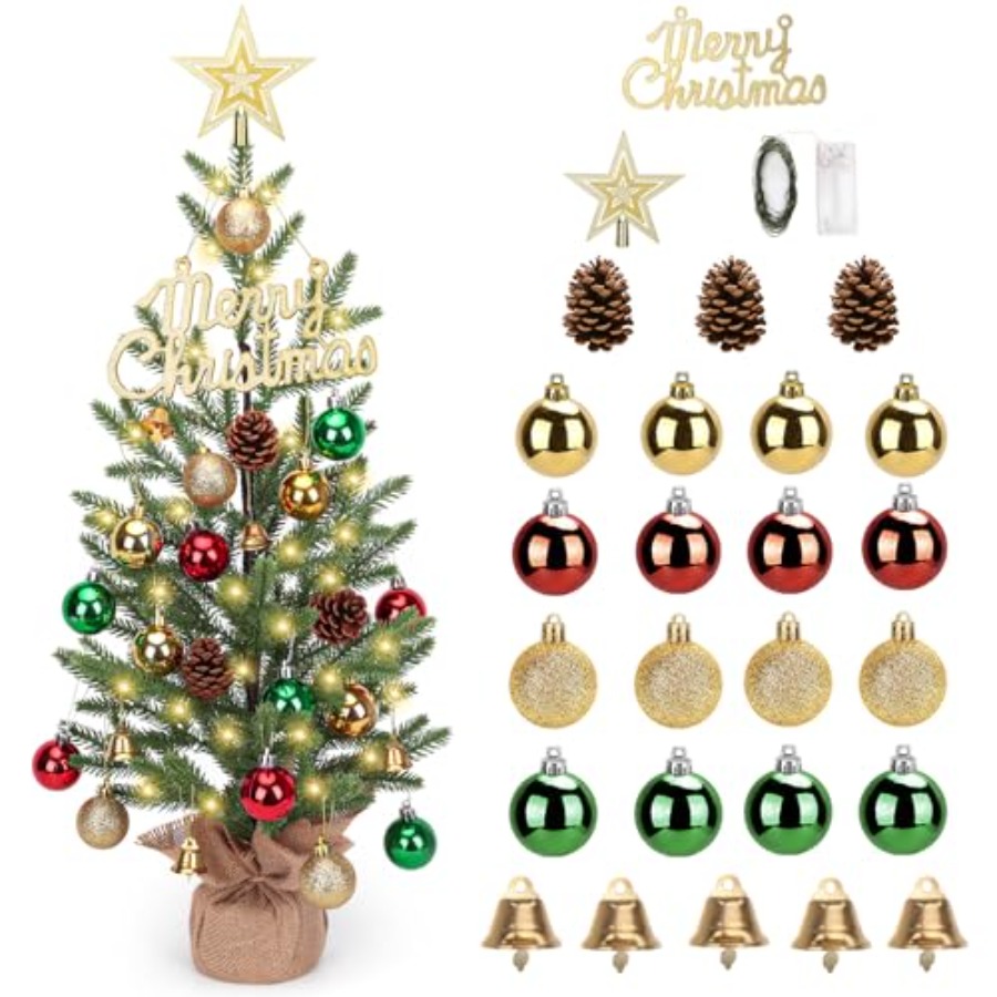 2FT Mini Christmas Tree, Table - Christmas Tree Artificial recensie en prijs