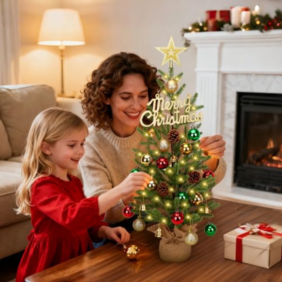 2FT Mini Christmas Tree, Table - Christmas Tree Artificial recensie en prijs