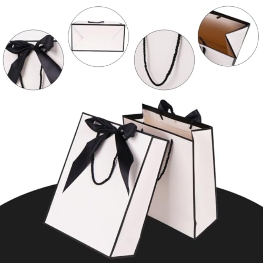 Gift Bags for Presents, 2 Pack - Ribbon Bow Gift recensie en prijs