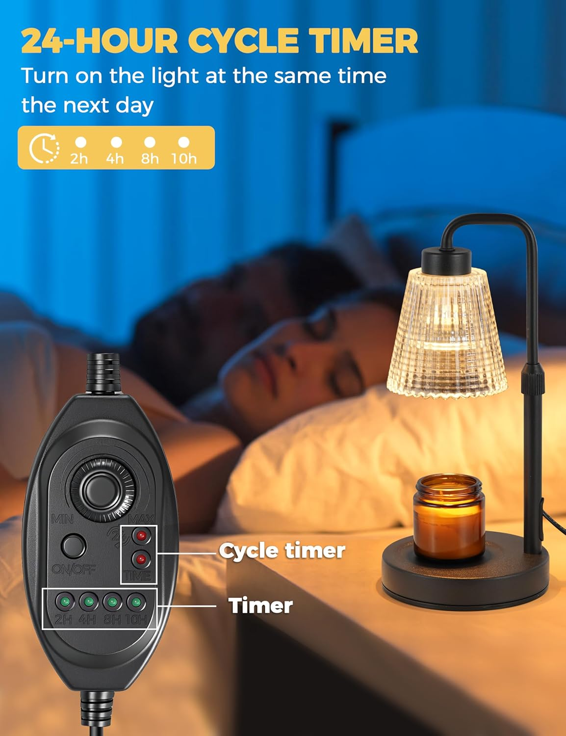 Candle Warmer Lamp with Timer  - Holiday Candle Set recensie en prijs