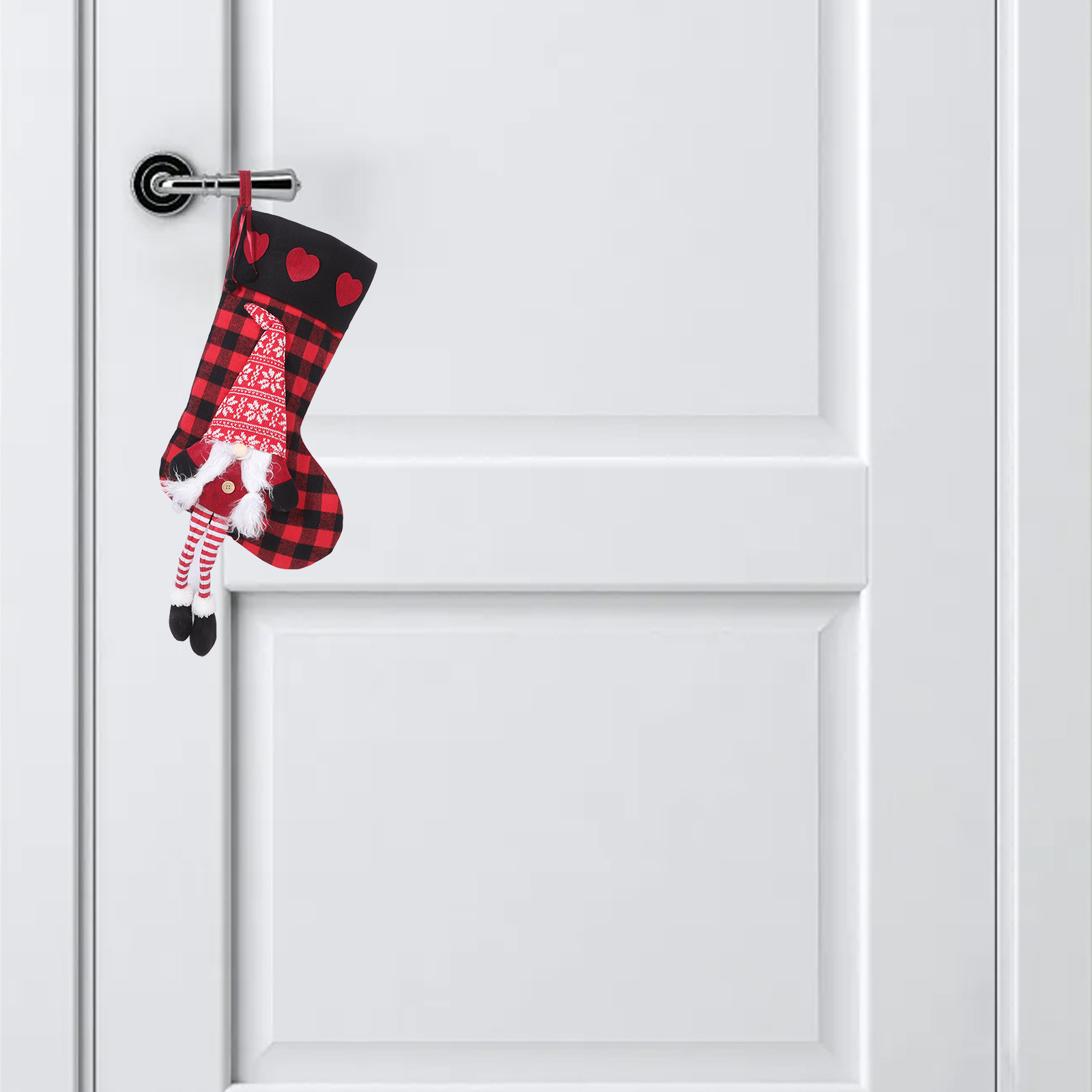 Plaid Christmas Stockings with - Christmas Stocking Hanging recensie en prijs