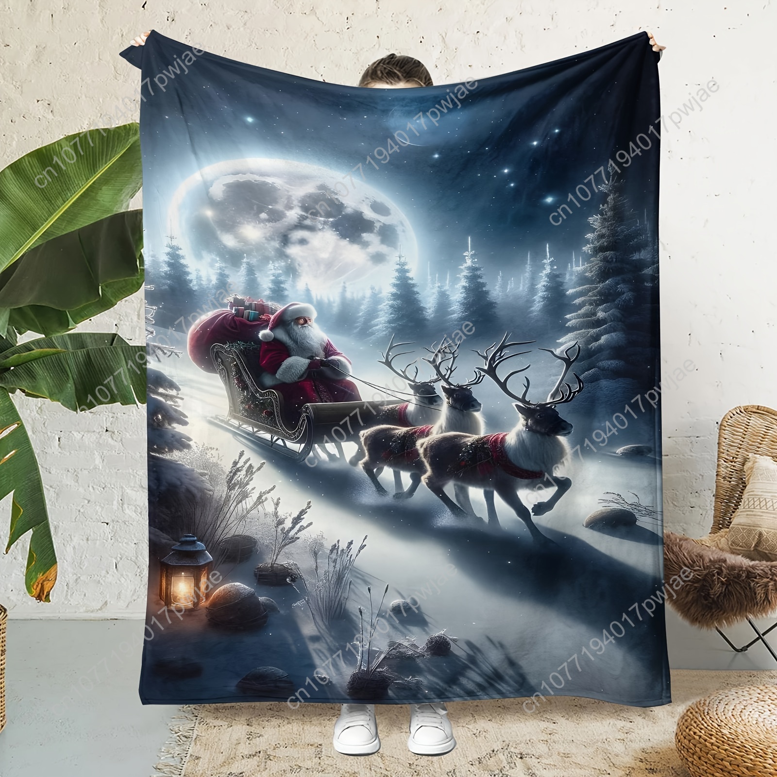 [All-Season Soft Flannel Throw - Christmas Throw Blanket recensie en prijs