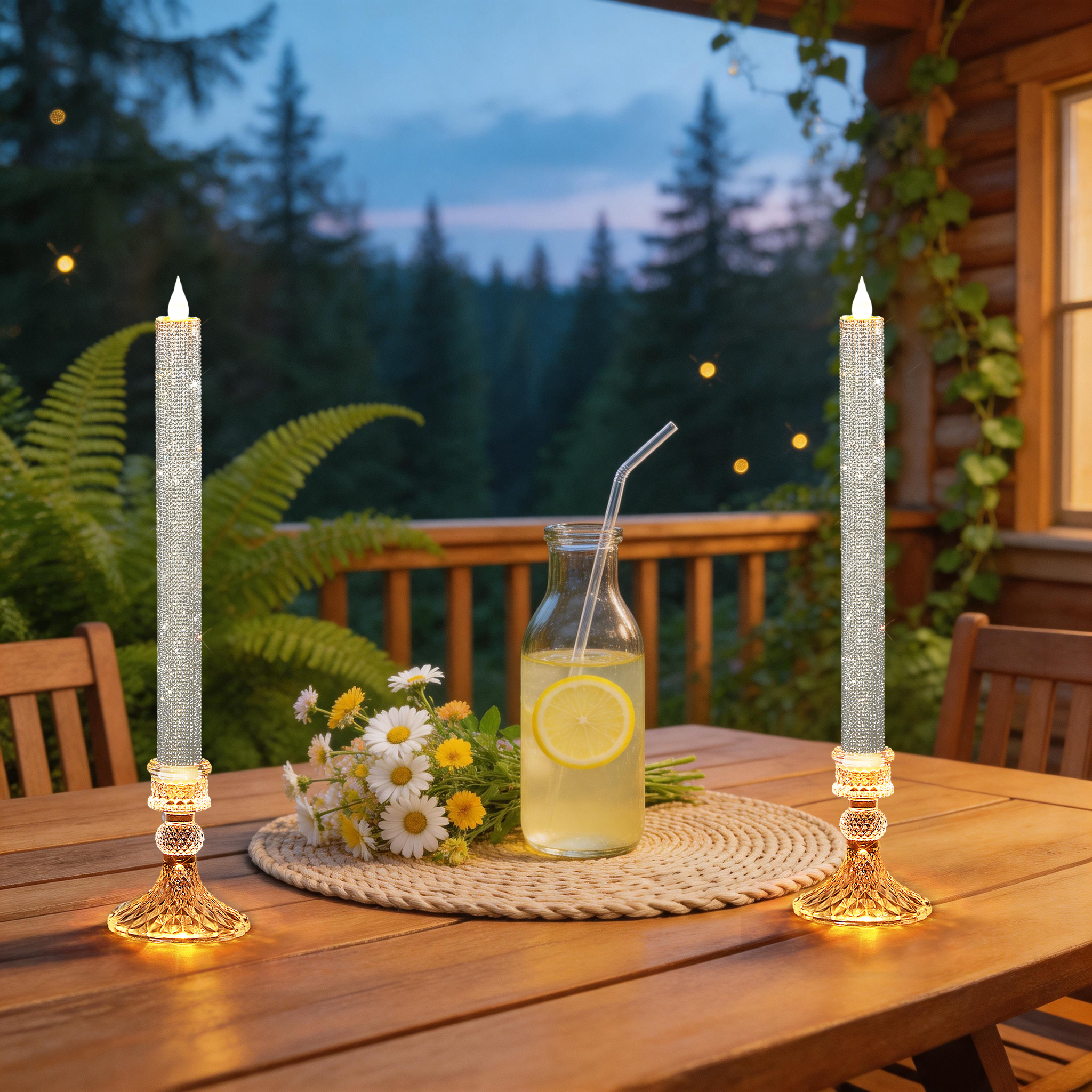 Flameless Taper Candle Set of  - Holiday Candle Set recensie en prijs