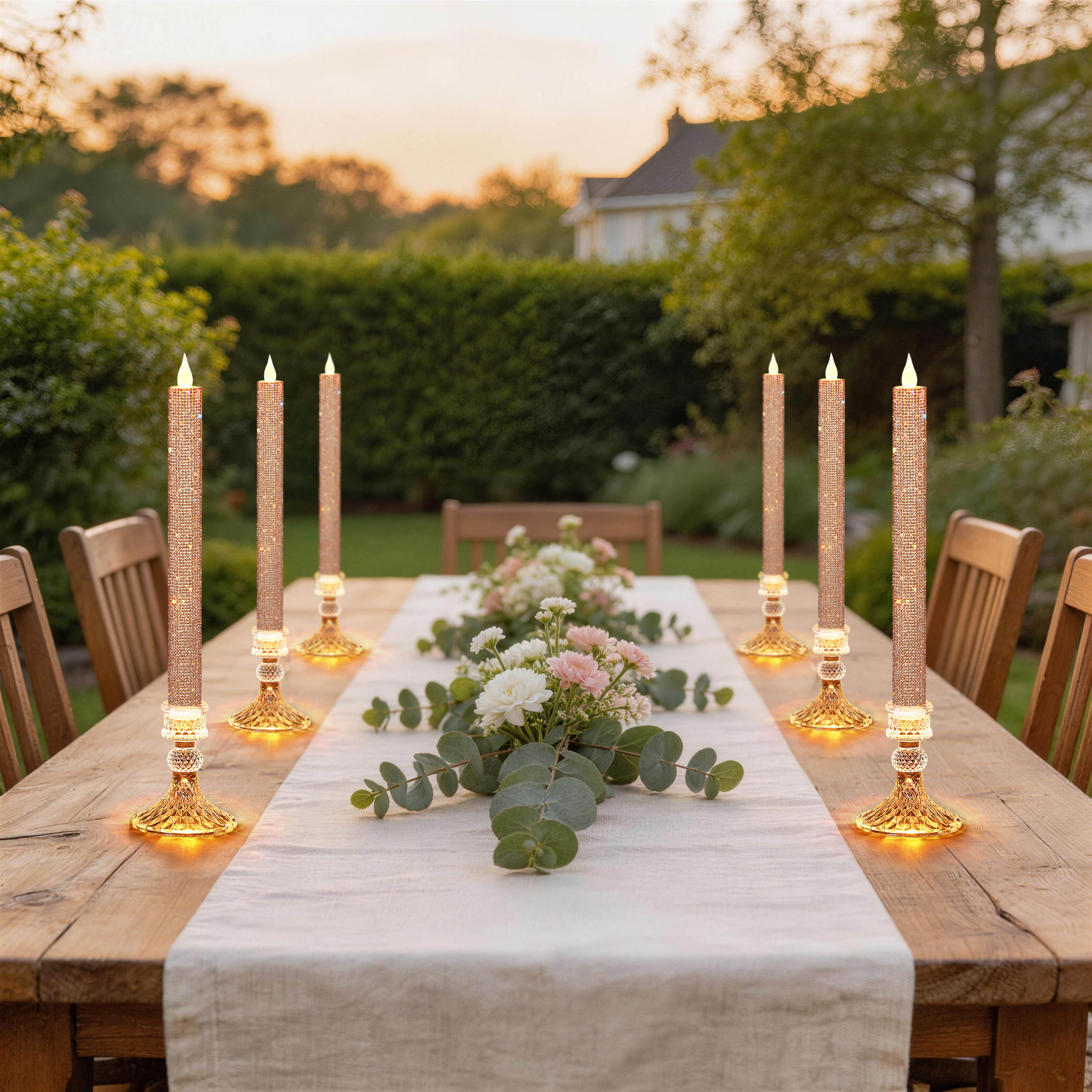 Flameless Taper Candle Set of  - Holiday Candle Set recensie en prijs
