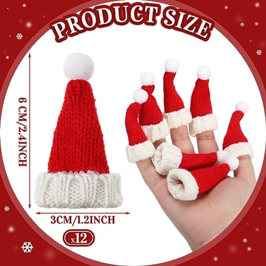 Pcs Mini Santa Hats for Crafts - Santa Hat Plush recensie en prijs