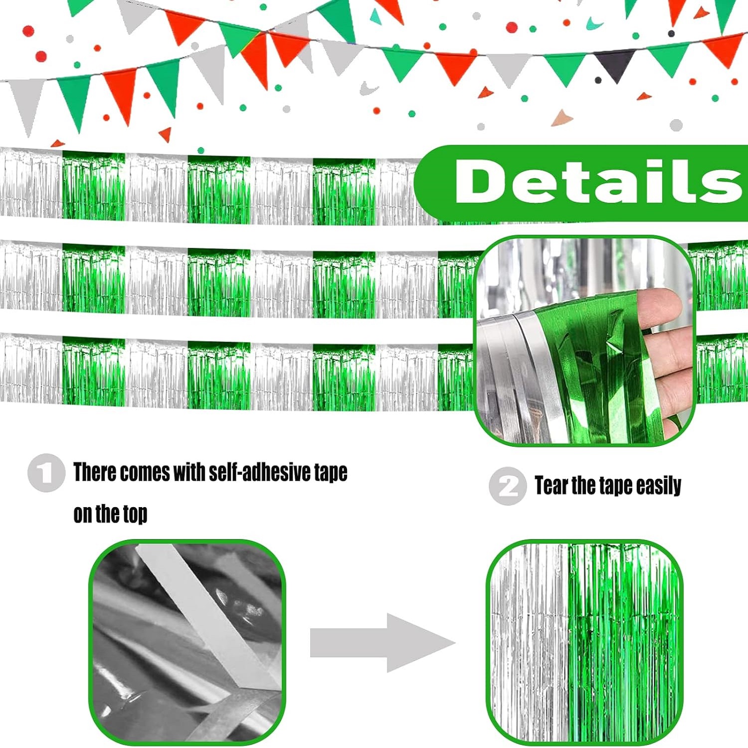 4 Pcs St Patrick Party Decorat - Tinsel Garland Decoration recensie en prijs