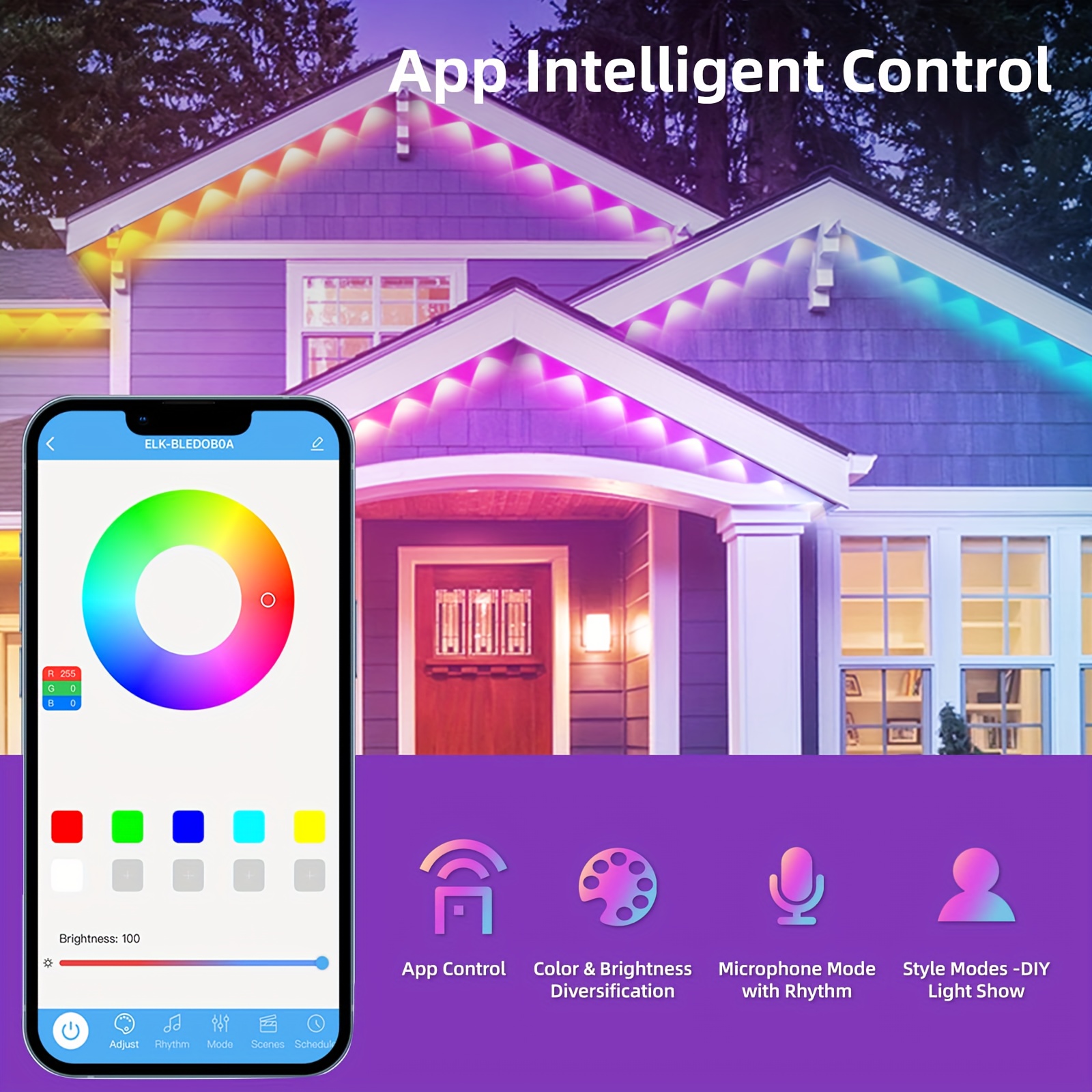 RGB+IC Smart Outdoor Eaves Lig - Christmas Lights Outdoor recensie en prijs