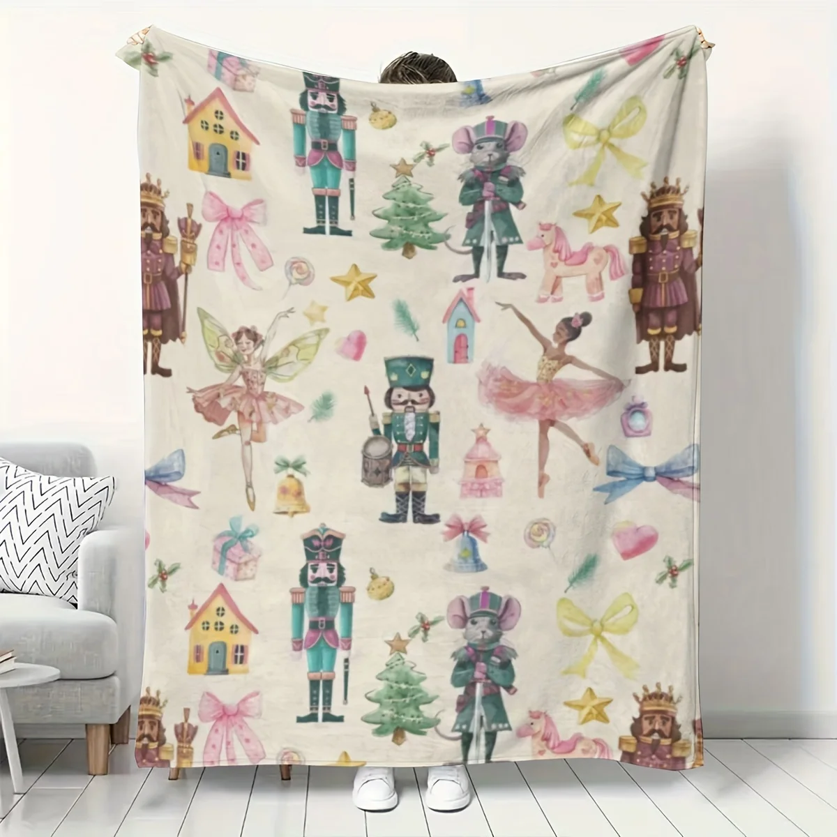 Christmas Nutcracker Ballet Fl - Christmas Throw Blanket recensie en prijs