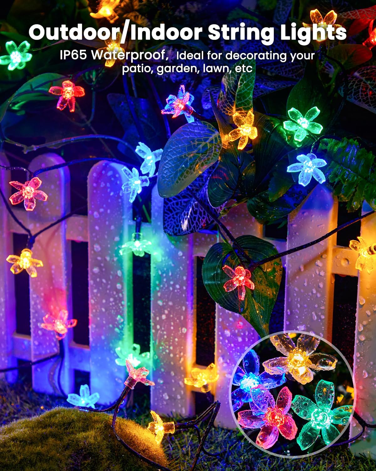 60 LED Flower Solar String Lig - Christmas Lights Outdoor recensie en prijs