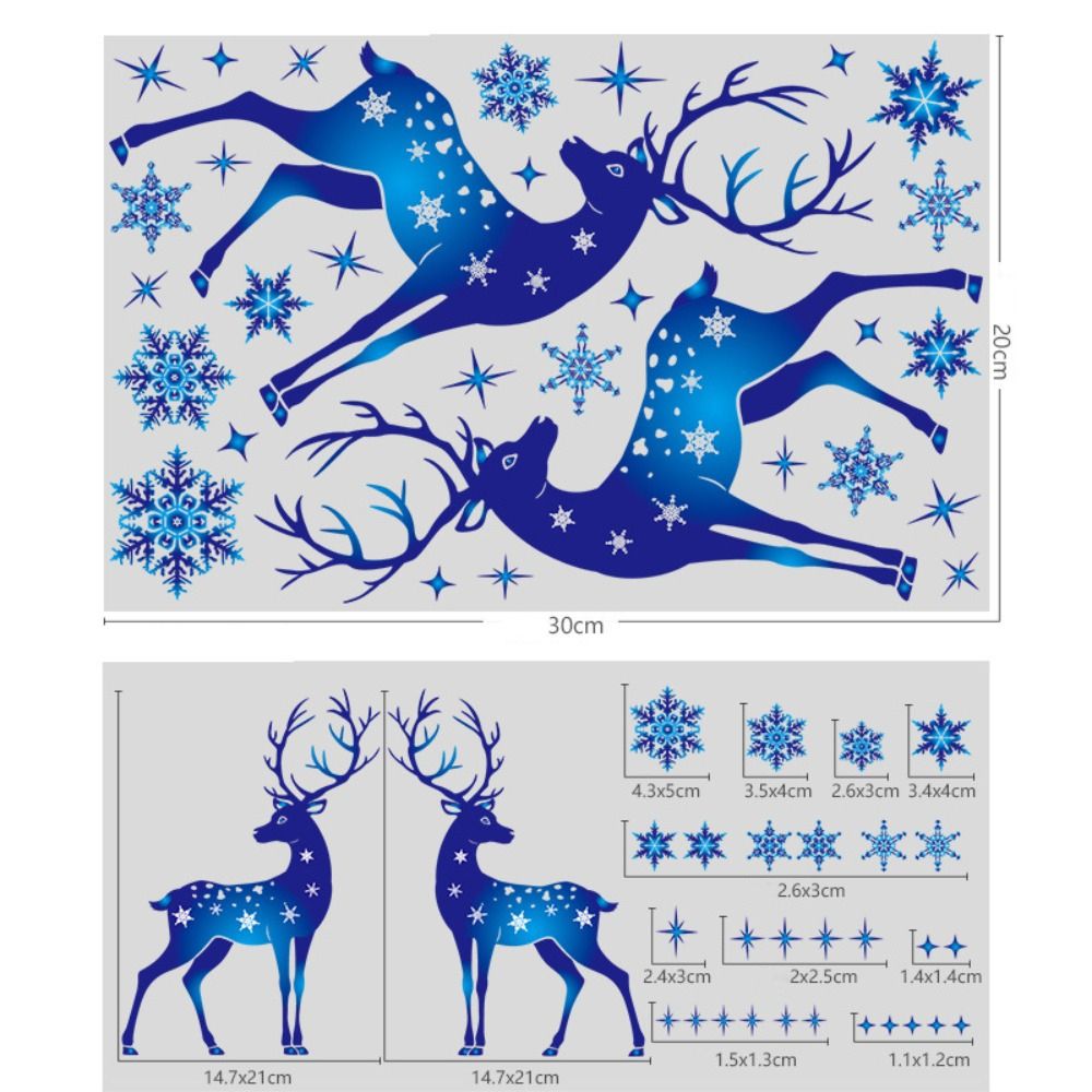 6 Pieces High Quality PVC Chri - Snowflake Window Decal recensie en prijs