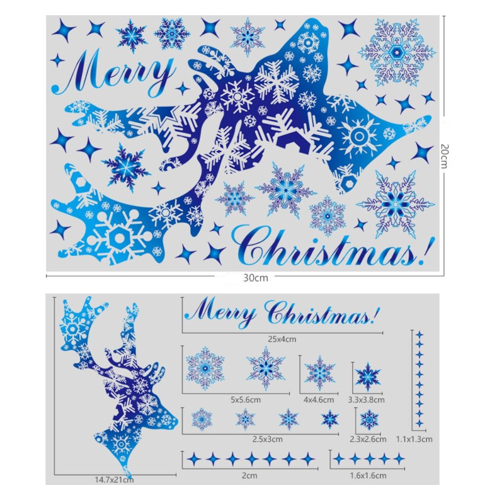 6 Pieces High Quality PVC Chri - Snowflake Window Decal recensie en prijs