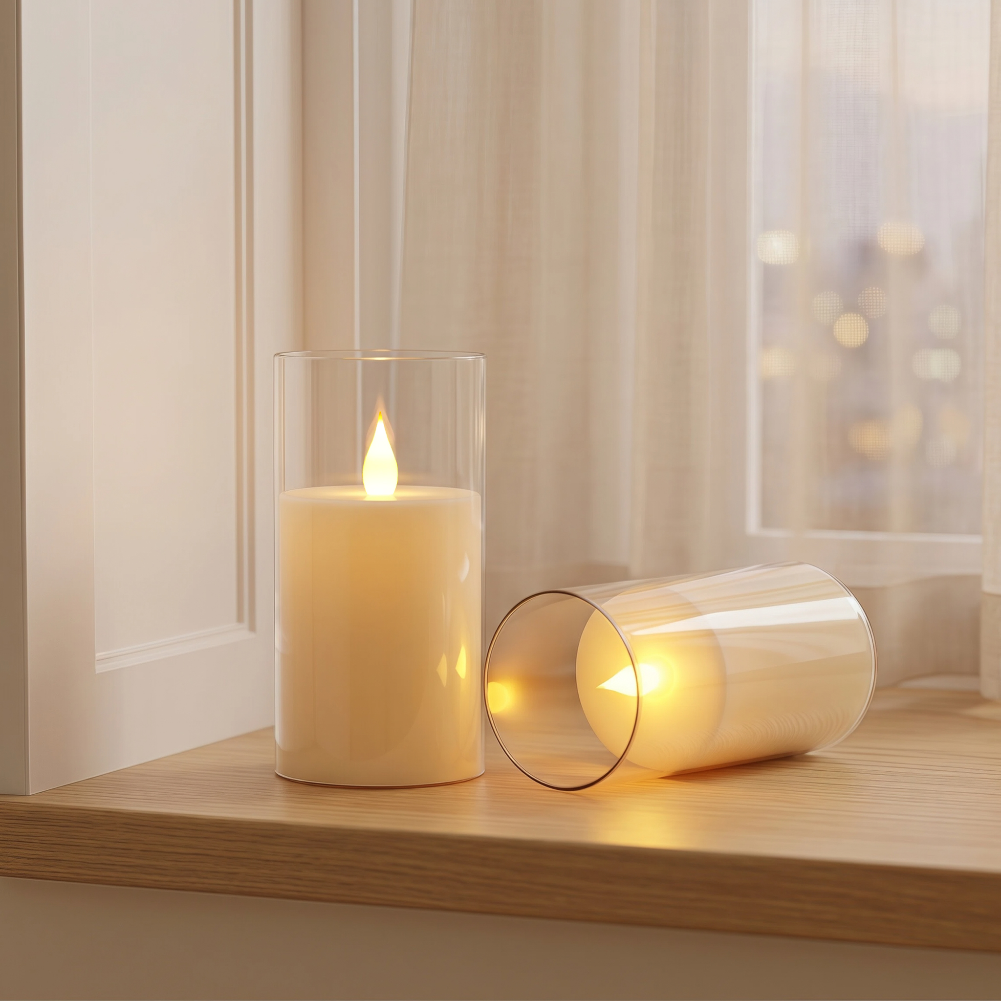 3-Piece LED Flame-Free Candle  - Holiday Candle Set recensie en prijs
