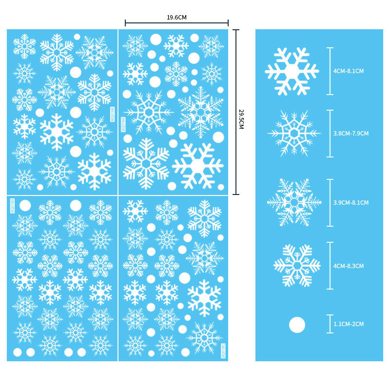 Removable Christmas PVC Static - Snowflake Window Decal recensie en prijs