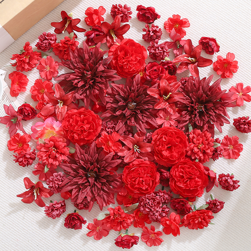 20Pcs Red Artificial Flowers H - Christmas Wreath Fake recensie en prijs